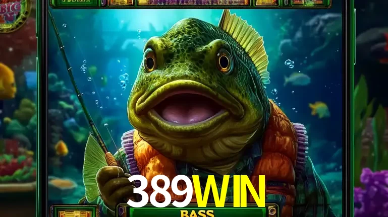 Personagem de peixe pescador do popular jogo de slot com tema de pescaria, uma das emocionantes opções de caça-níqueis para jogar e ganhar no cassino 389WIN.